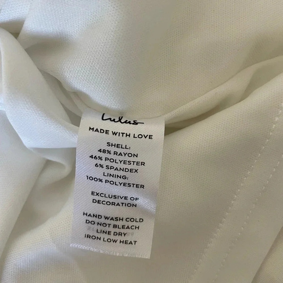 Lulus white strapless fringe mini dress - Picture 9 of 10